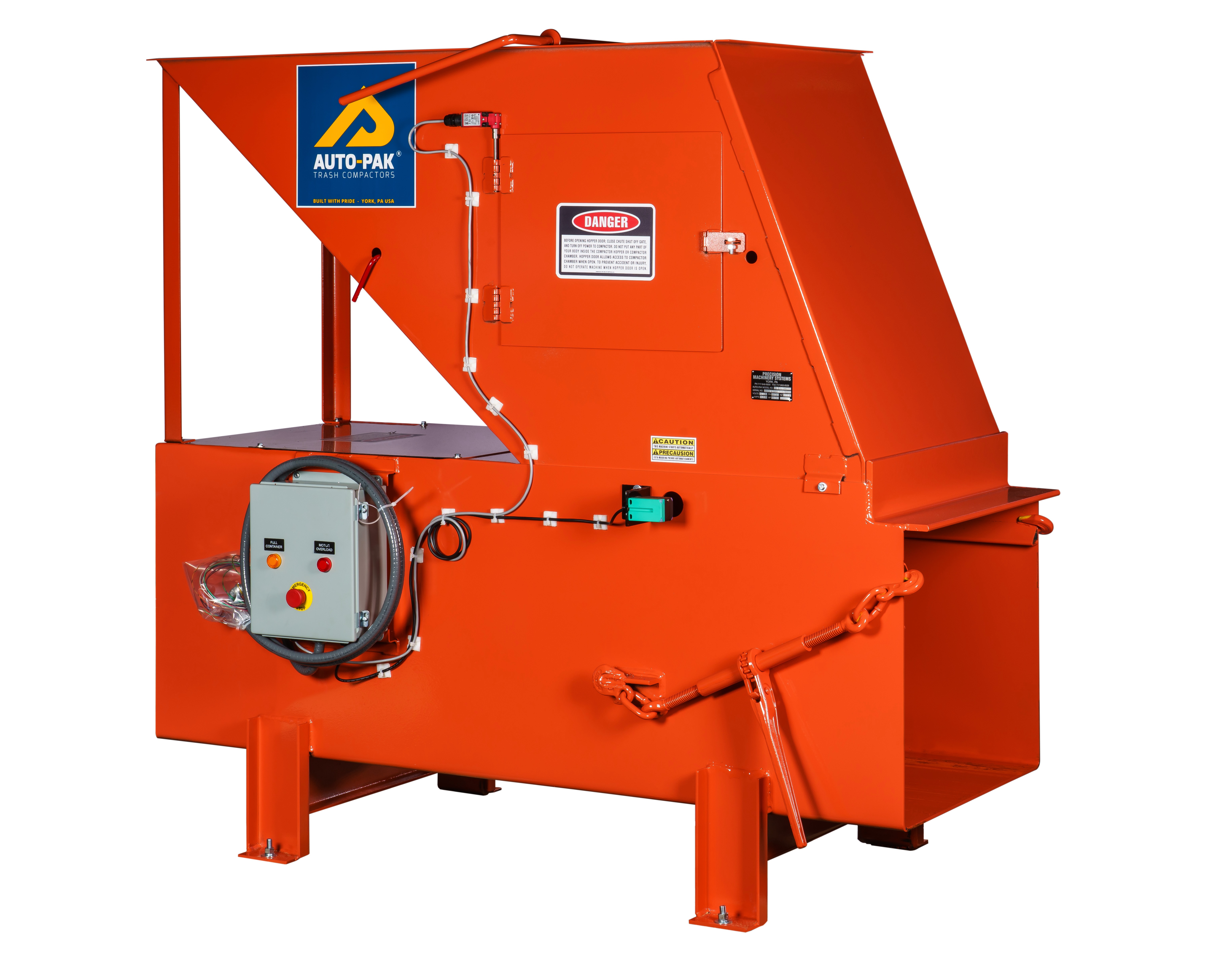 Garbage Collection Machine Bachpack Precision Machinery Systems | Trash Compaction and Recycling Equipment